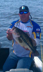 Steve Wilson with his big fish 12.01lb 